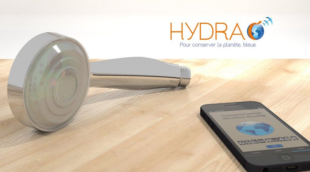 Hydrao, the connected shower head a smart home innovation by smart and blue