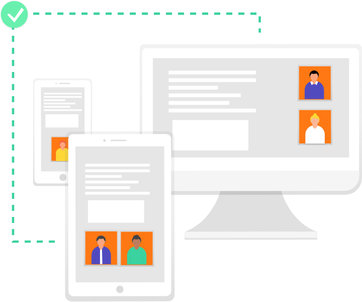 User link devices illustration User link devices illustration by Undraw